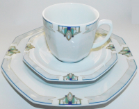 Seltmann Weiden Octa 1 Kaffeegedeck Dekor im Jugendstil Art Deco #1199