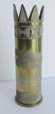 Patronenhülse Geschosshülse Grabenkunst II. WK 1940 Messing Vase 15cm