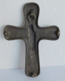 Bronze Kreuz Jesus Taube 14,8x11cm #26