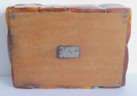 Altes Bernstein Kästchen Schatulle SBM Königsberg 13,5x9,5x4,5cm