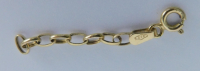 Verlängerungskette Verlängerungskettchen Gold 333 3,5cm 0,33g Ankerkette