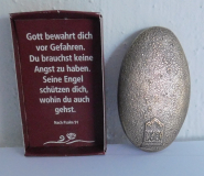 Preview: Bronze Handschmeichler Maria Laach Kind in Hand - Der Dich trägt 5x3cm