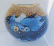Vase Goebel Design Rosina Wachtmeister Eulen Sotto le stelle 10cm