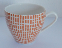 Mokkatasse / Espressotasse Arzberg Form 2000 Bastdekor rot Design Löffelhardt
