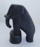 Skulptur Elefant Zirkuselefant Eisenguß Kunstguss gusseisen Figur 7cm