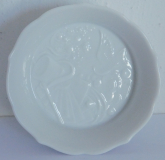 Kleines Schälchen Meissen Relief Zylinder Karten Taube weiß I. Wahl Ø7,8cm