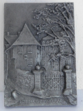 Buderus Eisenguß Relief Kunstguss Wetzlar Lottehaus 11,9x8,4cm