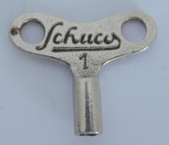 Alter Schlüssel Schuco 1 für Blechspielzeug Auto Motorrad Bus ? ca. 2,5x2cm