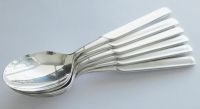 WMF Onda versilbert 90 teilmattiert 6 große Löffel 20cm