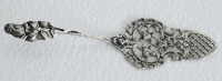 Tortenheber Hildesheimer Rose Silber 800 Durchbruchmuster geschlossene Knospe 17cm (N)