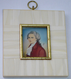 Miniaturbild Lupenmalerei Mozart Haffke 10,2x9,2cm #494c