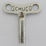 Alter Schlüssel Schuco 2 für Blechspielzeug Auto Motorrad Bus ? ca. 2,9x2,9cm