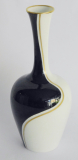 Vase Rosenthal schwarz weiß gold Nr.42 Fifties Design 16,5cm