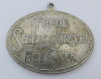 Weihnachts Medaille 1916 Segenswünsche Großherzog Ernst Ludwig Hessen 3,4x2,6cm