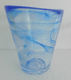 Becher Glas Kosta Boda Mine blau Design Ulrica Hydman-Vallien 11cm