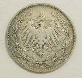 1/2 Mark Deutsches Reich 1905 D Silber 900 2,7g Ø2cm