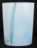 Vase Rainbow Kosta Boda Design Bertil Vallien signiert oval 12,7x8 H16,5cm