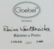Große Vase Goebel Design Rosina Wachtmeister Ritorno a Porto 23,5cm