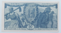 Altes Notgeld Saulgau 50 Pfennig 1918 Kriegsgeld
