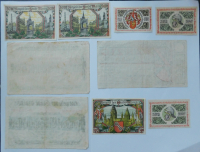 9x Notgeld Mainz 10 25 50 Pfennig 1921 50+100 Millionen 20 Milliarden 1923