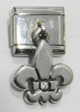 Original Nomination Modul 9mm mit Dangle Krone Silber 925 Zirkonia