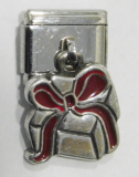 Original Nomination Modul 9mm mit Dangle Geschenk Paket Schleife Silber 925 Email