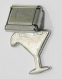 Original Nomination Modul 9mm mit Dangle Cocktail Silber 925 Email