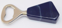 Flaschenöffner Kapselheber mit Achat blau