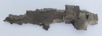 Alter Granatsplitter Reservistika wohl I. WK 15x4,3cm Briefbeschwerer Deko