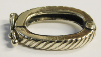 Perlenkettenkürzer Kettenverkürzer Silber 925 vergoldet Rillenmuster
