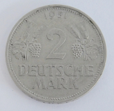 2 Deutsche Mark DM 1951 D Ø2,6cm