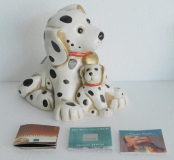 Original Bozener Hund mit Welpe Dalmatiner Thun Bozen 18cm