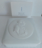 Deckeldose KPM Berlin Bisquit Relief Friedrich der Große I. Wahl 10x10cm
