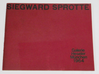 Ausstellungskatalog Siegward Sprotte Galerie Heseler München 1964 #1541