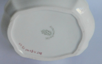 Teedose Nymphenburg bunte Blumen I. Wahl handbemalt ca8,8x7,4cm H 12,5cm