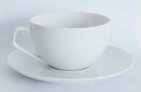 1 Kaffeetasse + Untertasse Rosenthal Tac weiß Design Gropius Ø9,7 H5,8cm