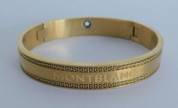 Edler Armreif Montblanc goldfarben 6,7x5,5cm