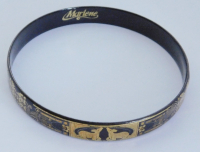 Vintage Armreif Marlene schwarz-goldfarben Ø6,8cm