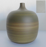 Studiokeramik Vase grün-braun signiert Moses 1977 13cm