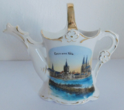 Alte Andenken Vase Gießkanne Gruss aus Köln