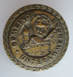 Altes Abzeichen Nadel Brosche Gemeinde Unterammergau Andenken Ø2,7cm