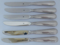 6 Obstmesser WMF Augsburger Faden cromargan Dessertmesser o.ä. 17,5cm