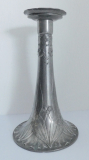 Großer Jugendstil Kerzenleucher Kerzenhalter Kayserzinn 4328 floral 24,5cm