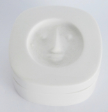 Kleine Deckeldose KPM Berlin Luna Entw. Karnagel I. Wahl 7x7x3,5cm