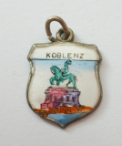 Koblenz Kaiser Wilhelm - Denkmal Anhänger für Bettelarmband Silber 800 Andenken