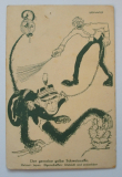 Alte PK Der gemeine gelbe Schweinsaffe Japan Kiautschau Feldpost 1915 I. WK
