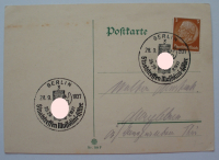 Alte PK Stempel Staatstreffen Mussolini 1937 Berlin