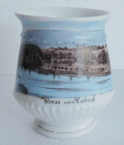 Alte Andenken Tasse Gruss aus Aschach Donau Österreich 10cm
