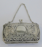 Seltenes altes Täschen Etui Geldbörse Silber 800 Schleissner & Söhne Hanau