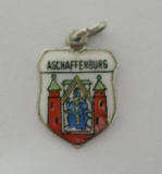 Aschaffenburg Wappen Anhänger für Bettelarmband Silber 800 Andenken